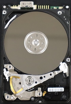 An open hard drive | Data Clinic Ltd